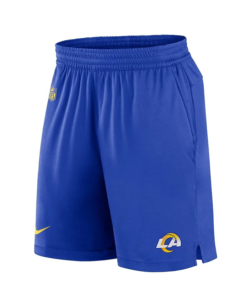 Men's Nike Royal Los Angeles Rams Sideline Performance Shorts