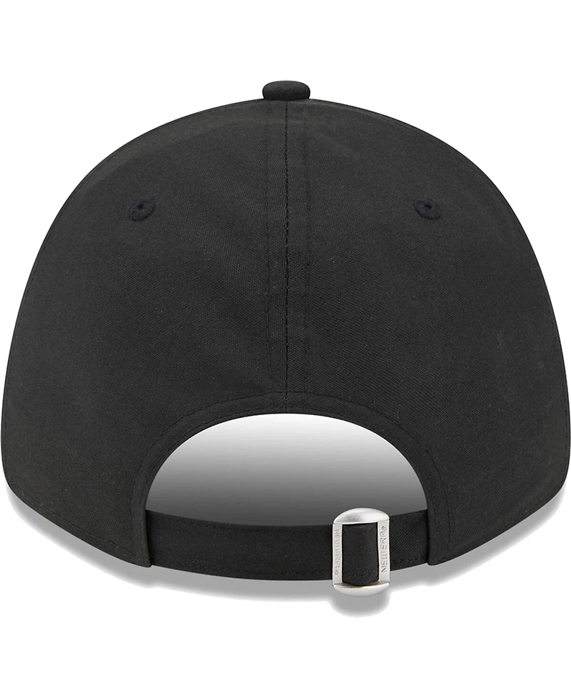Men's New Era Black Tottenham Hotspur Overlay 9FORTY Adjustable Hat