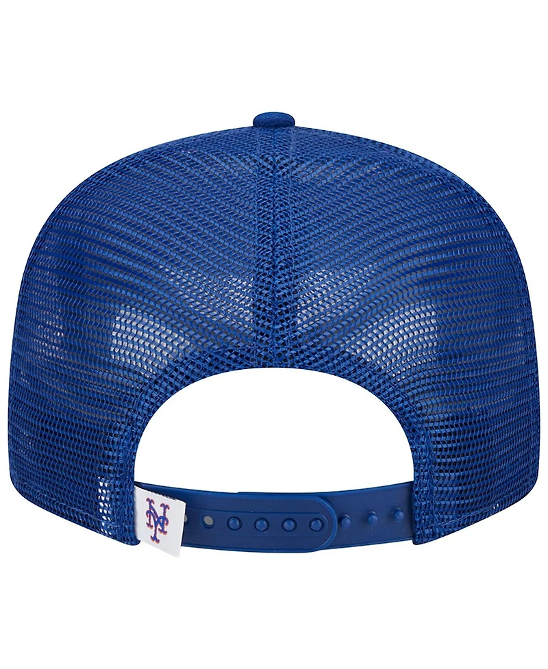Men's New Era Royal New York Mets Team Color Trucker 9FIFTY Snapback Hat