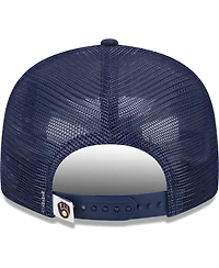 Men's New Era Navy Milwaukee Brewers Team Color Trucker 9FIFTY Snapback Hat