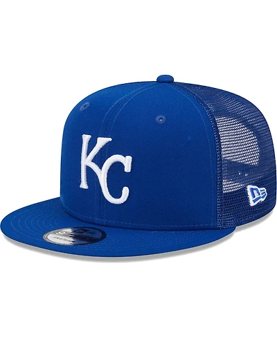 Men's New Era Royal Kansas City Royals Team Color Trucker 9FIFTY Snapback Hat