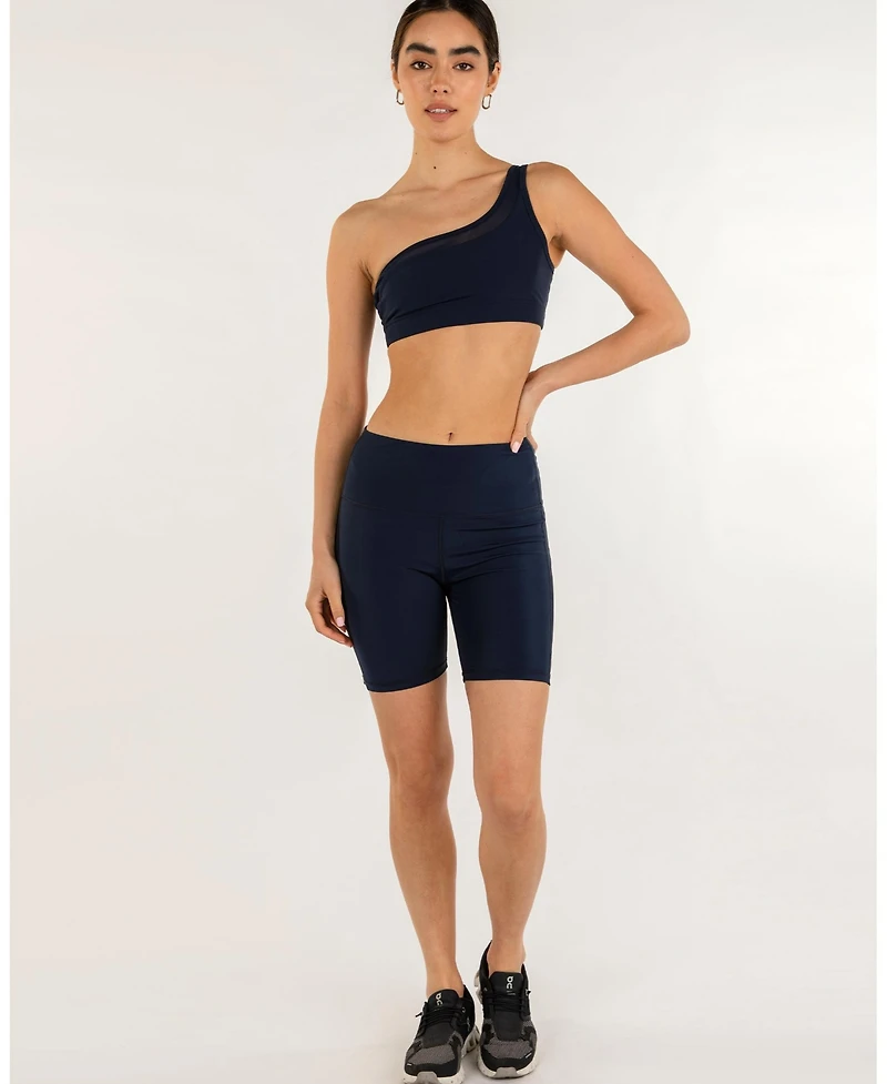 Rebody Active Women's On Duty Mesh One Shoulder Bra