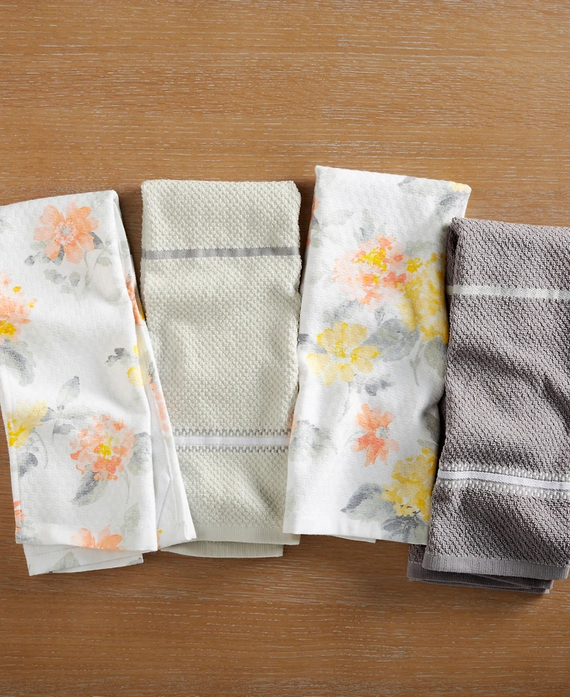 Martha Stewart Amber Floral Kitchen Towel Set 2-Pack, 16" x 28"