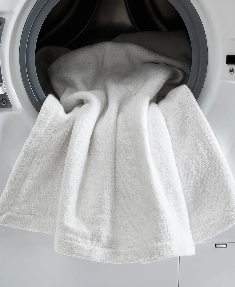 Vera Wang All Over Rib Cotton Reversible Blanket, Full/Queen