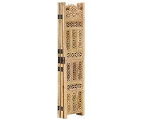 vidaXL Hand carved 5-Panel Room Divider 78.7"x65" Solid Mango Wood