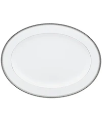 Noritake Charlotta Platinum Oval Platter, 16"