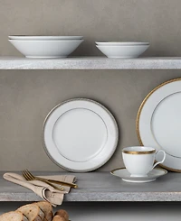 Noritake Charlotta Platinum 4 Piece 8.25" Salad Plates Set, Service for 4