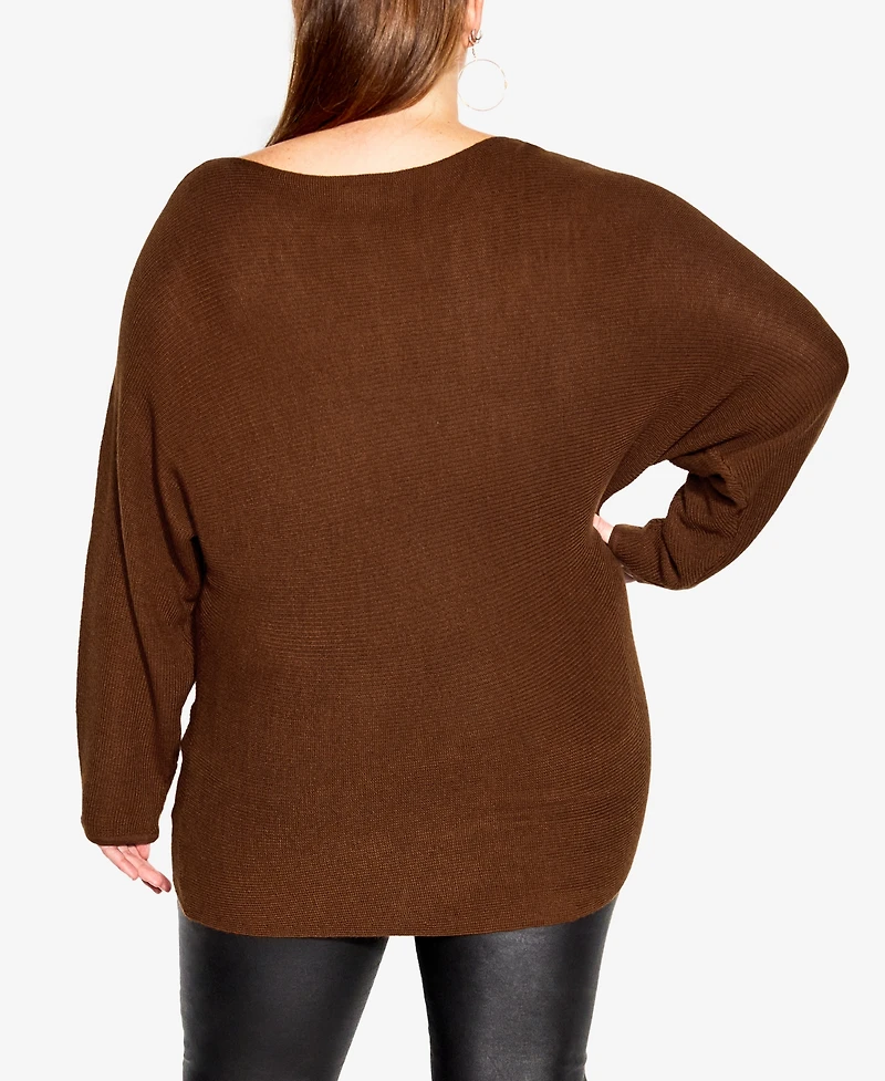 City Chic Plus Romance Sweater