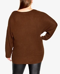 City Chic Plus Romance Sweater
