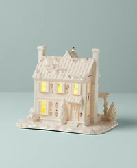 Lenox Mistletoe Park Lighted Farmhouse Figurine, Exclusively at Macy's