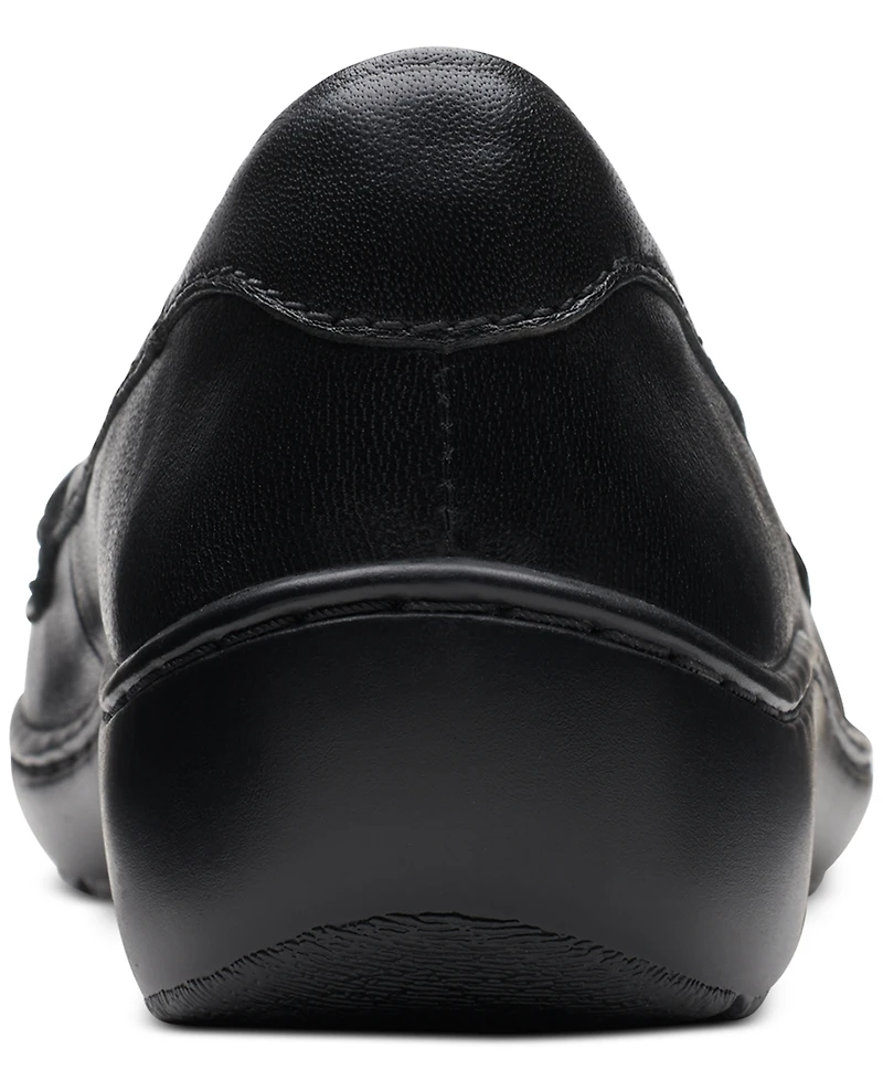 Clarks Women's Cora Haley Mixed-Texture Tie-Top Loafers