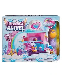 Hatchimals Alive Hatchi-Nursery Playset with 4 Mini Figures in Self-Hatching Eggs