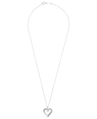 Diamond Open Heart 18" Pendant Necklace (1/2 ct. t.w.) , Created for Macy's
