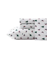 Nautica Printed Flannel 3-Pc. Sheet Set, Twin