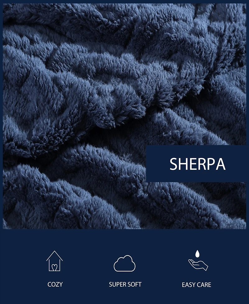 Nautica Declan Sherpa Throw, 60" x 50"