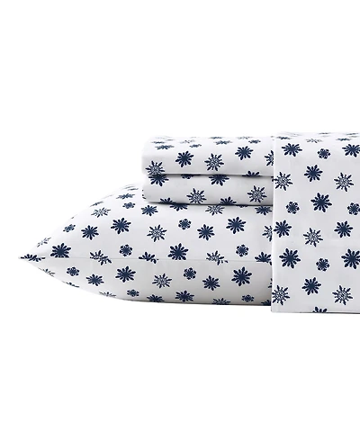 Nautica Printed Flannel 3-Pc. Sheet Set, Twin