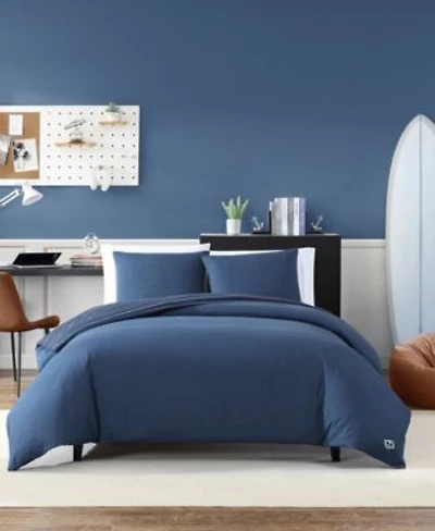Nautica Longdale Solid Stripe Brushed Microfiber Duvet Cover Sets