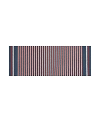 Nautica Polyvinyl Chloride Loop Utility Indoor or Outdoor Striped Mat, 17.5" x 48"