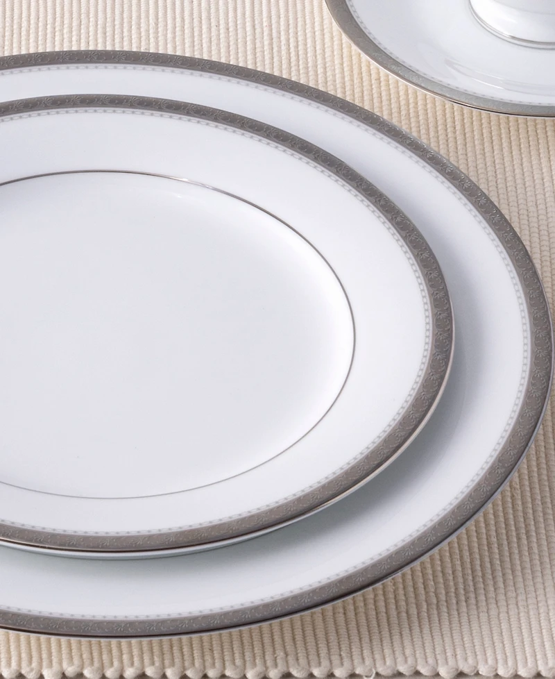 Noritake Charlotta Platinum 5 Piece Place Setting