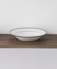 Noritake Charlotta Platinum 4 Piece 9" Rim Soup Bowls Set, 27 oz, Service for 4
