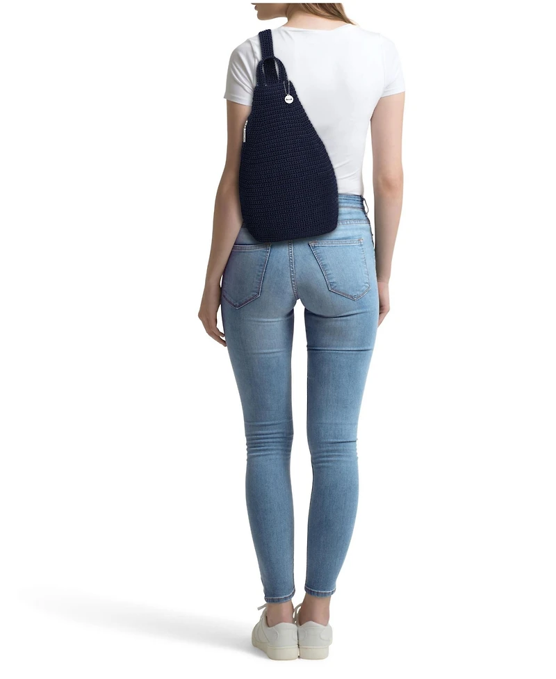 The Sak Women's Geo Sling Crochet Backpack