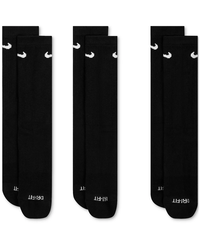 Nike Unisex Everyday Plus Cushioned Training Crew Socks 3 Pairs
