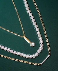 Audrey by Aurate Diamond Bar 18" Pendant Necklace (1/6 ct. t.w.) in Gold Vermeil, Created for Macy's