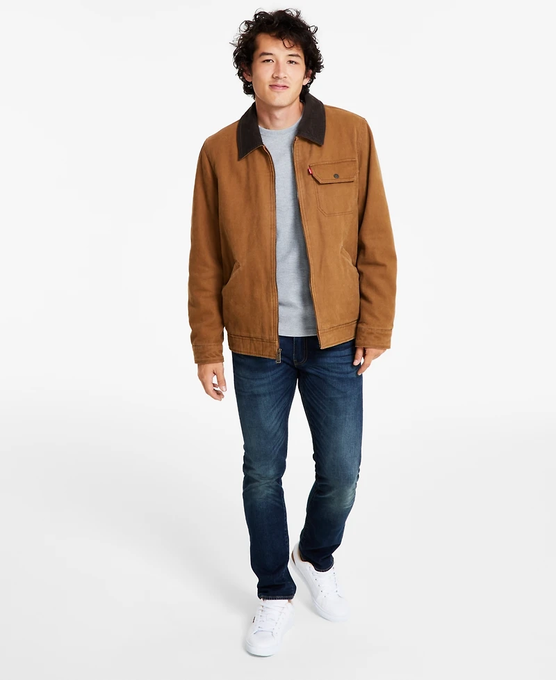 Levi's Men's Cotton Canvas Zip-Front Utility Jacket