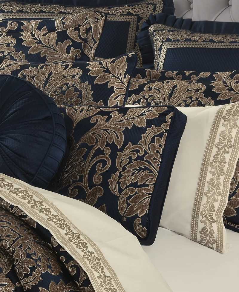 J Queen New York Monte Carlo Bolster Decorative Pillow, 15" x 52"