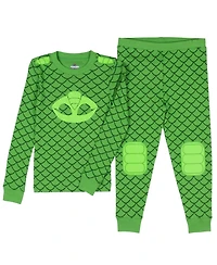 Pj Masks Toddler Boys Catboy And Gekko Character Sleep 2-Piece Tight Fit Pajama Set