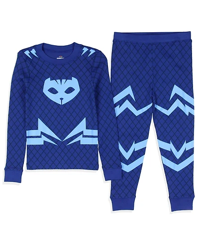 Pj Masks Toddler Boys Catboy And Gekko Character Sleep 2-Piece Tight Fit Pajama Set