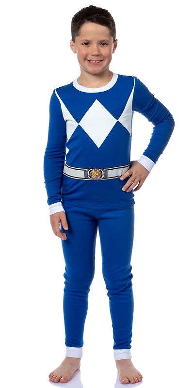 Power Rangers Kids Character 2-Piece Tight-Fit Uniform Sleep Pajama Set