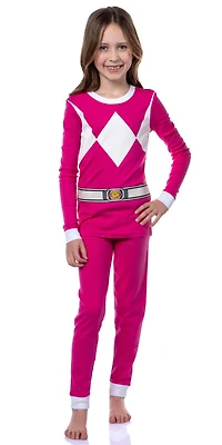 Power Rangers Kids Character 2-Piece Tight-Fit Uniform Sleep Pajama Set