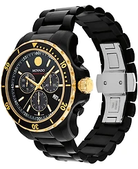 Movado Men's Series 800 Swiss Quartz Chrono Black Pvd Watch 42mm