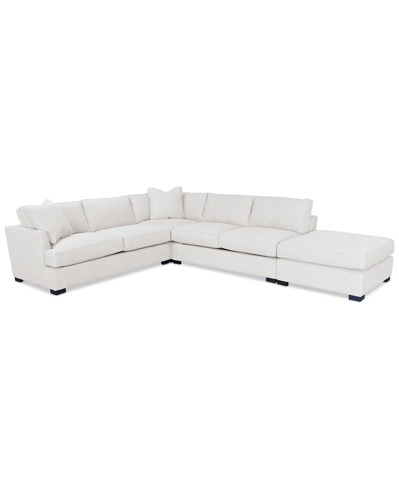 Nightford 143" 4-Pc. Fabric L Sectional, Created for Macy's