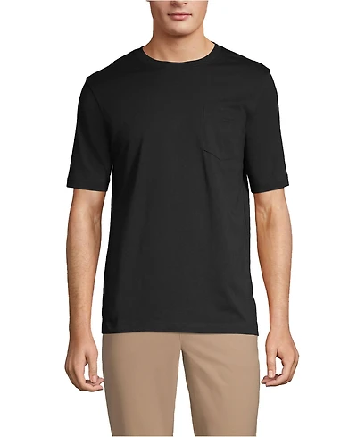 Lands' End Men's Super-t Short Sleeve T-Shirt with Pocket