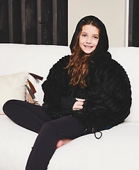 Nestl Oversized Wearable Reversible Color Kids Blanket, 31.5" x 42.8"