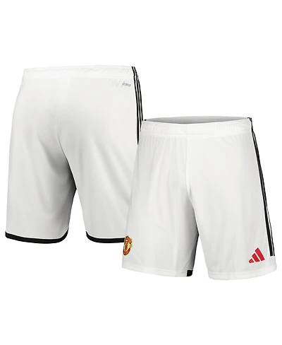 Men's adidas White Manchester United 2023/24 Home Replica Shorts