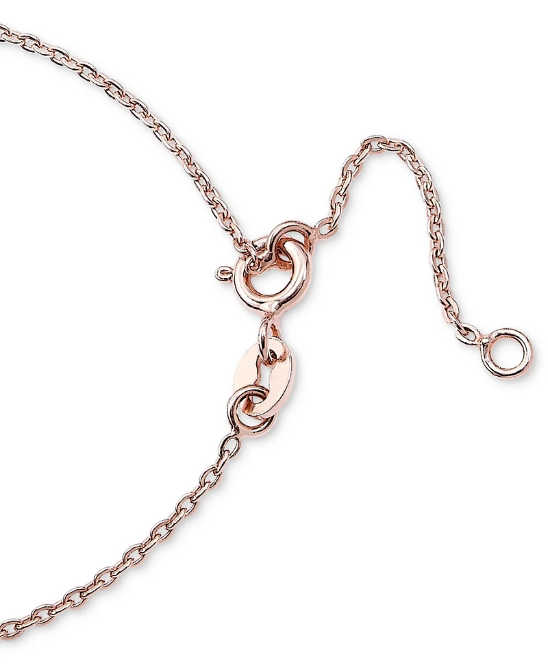 Blue Topaz (1/2 ct. t.w.) & White (1/20 Tree of Life 18" Pendant Necklace 14k Gold-Plated Sterling Silver (Also available Amethy