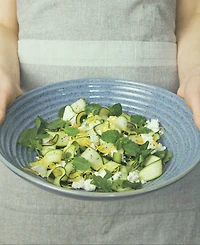 Denby Studio Blue Flint Large Ridged Bowl