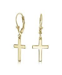 Bling Jewelry Classic Simple Cubic Zirconia Teardrop Cz Dangle Drop Earrings Gold Plated .925 Sterling Silver