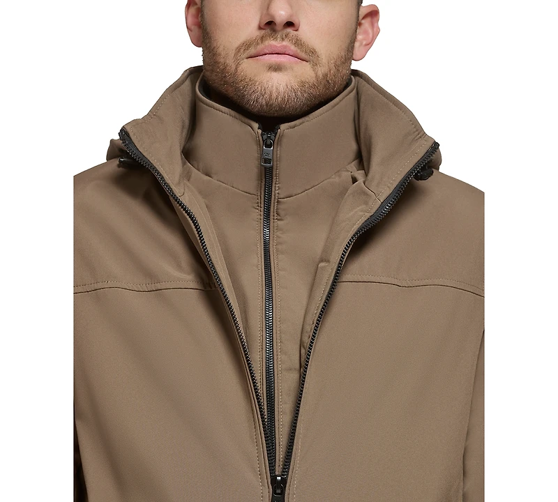 Calvin Klein Men's Infinite Stretch Jacket With Polar Fleece Lined Bib