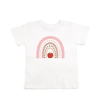 Sweet Wink Little and Big Girls Apple Rainbow Short Sleeve T-Shirt