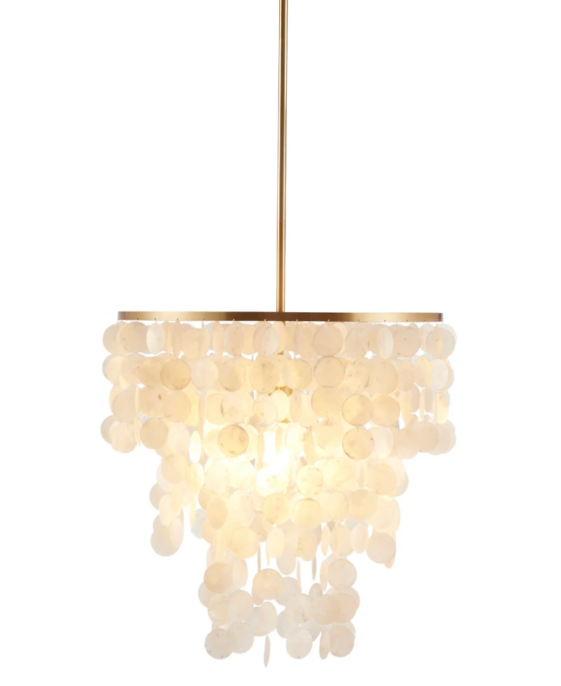 Ink + Ivy Isla Layered Capiz Chandelier