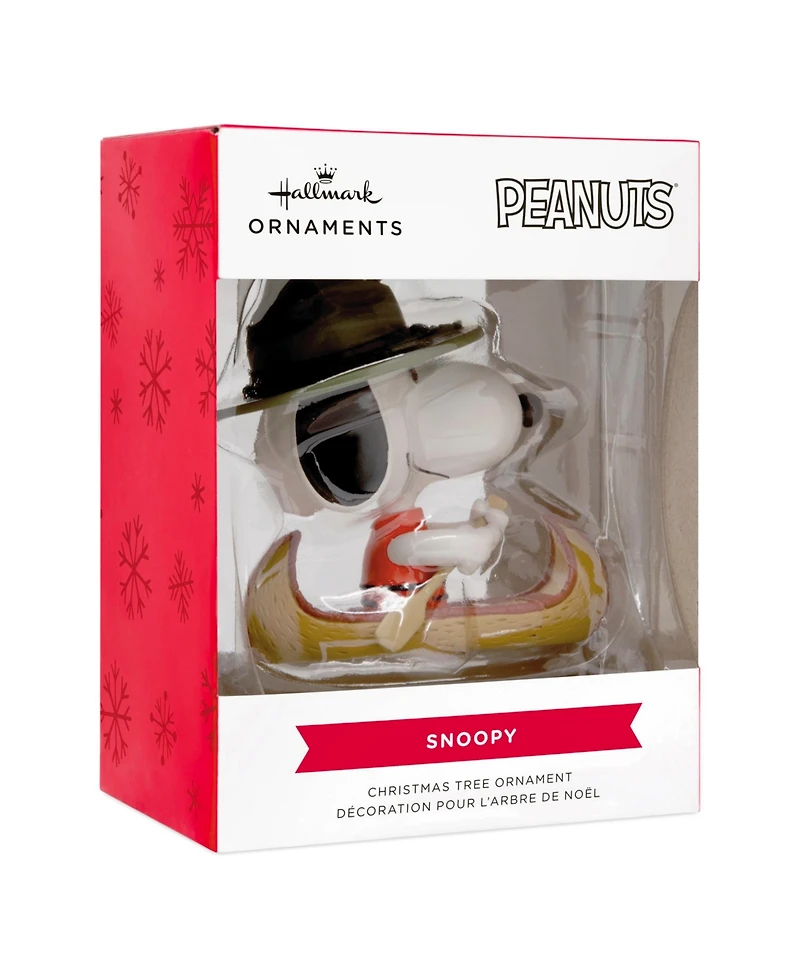 Hallmark Christmas Ornament Peanuts Snoopy in Canoe
