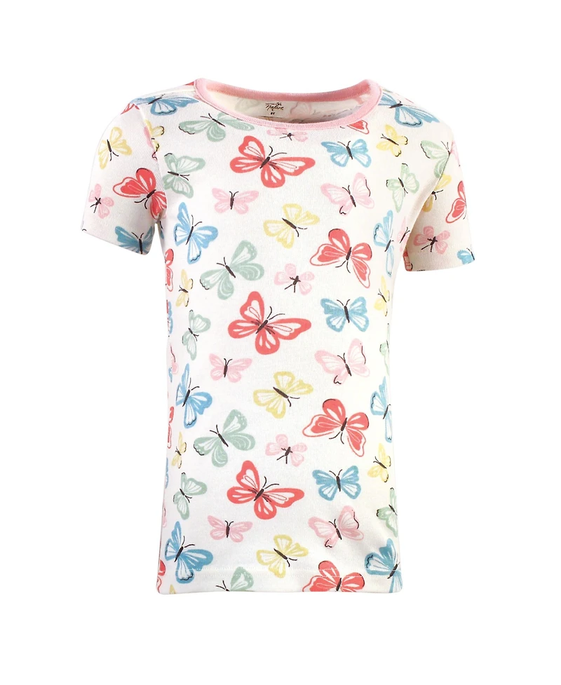 Touched by Nature Toddler Girls Snug Natural Cotton Sleepwear Set
