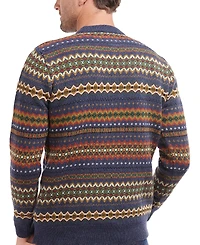 Barbour Men's Case Fair Isle Crewneck Sweater