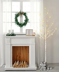 Puleo 6' Pre-Lit Artificial Twig Tree