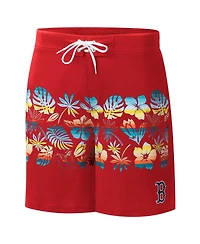 Men's G-iii Sports by Carl Banks Red Boston Sox Breeze Volley Swim Shorts
