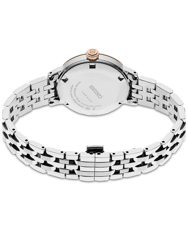 Seiko Women's Automatic Presage Diamond (1/10 ct. t.w.) Stainless Steel Bracelet Watch 30mm